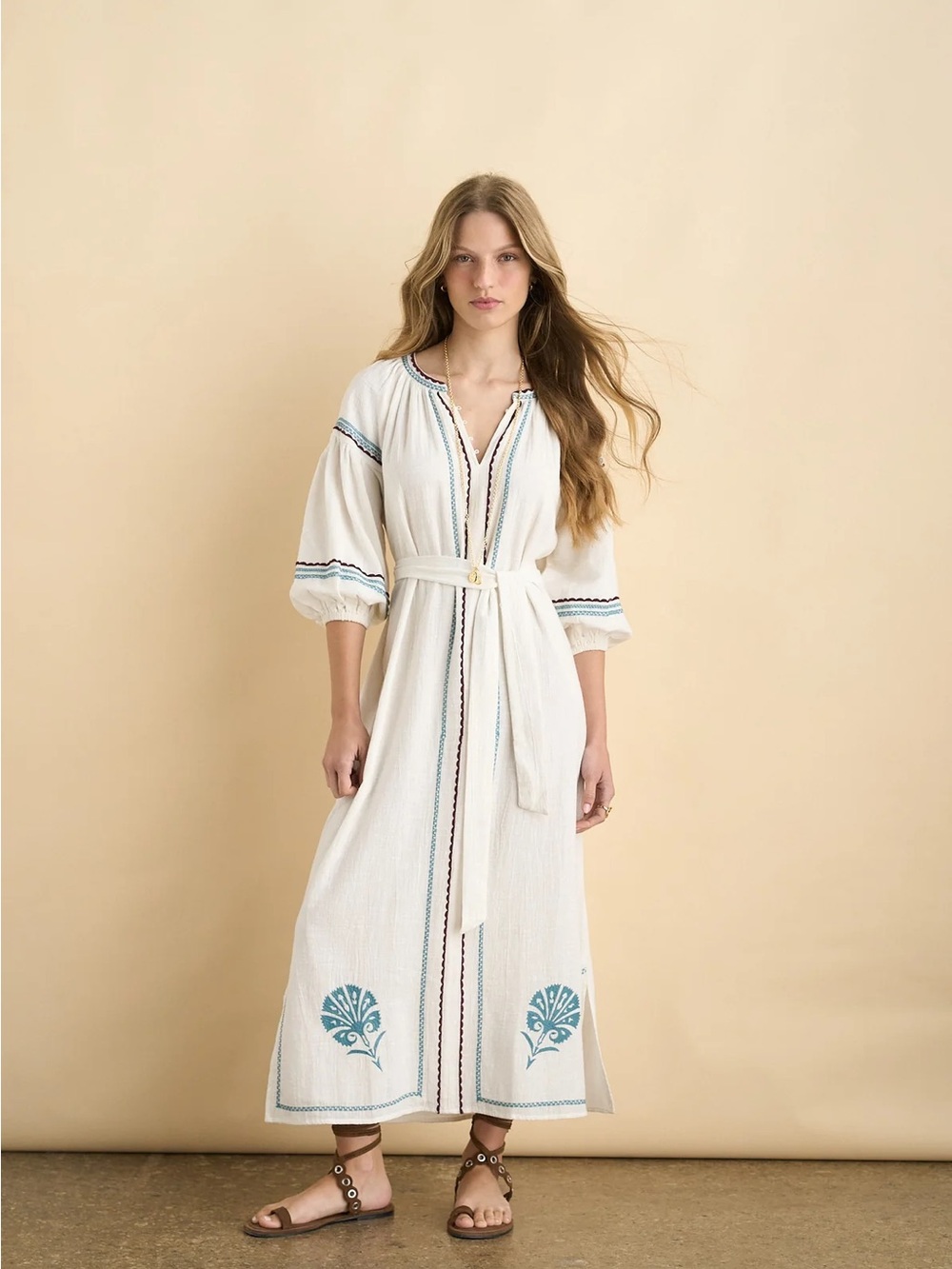 Sonmer Emily Dress Ecru